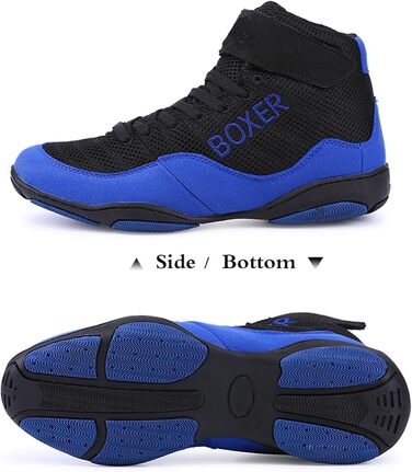 Дитячі боксерські кросівки для занять спортом, Unisex, Gummisohle, легкі, для чоловіків та жінок, синій (41 EU)
