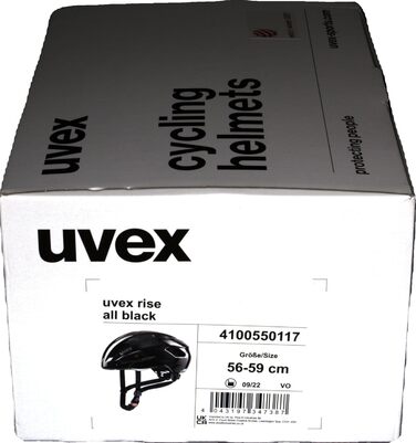 Велосипедний шолом UVEX Rise чорний 56-59 см