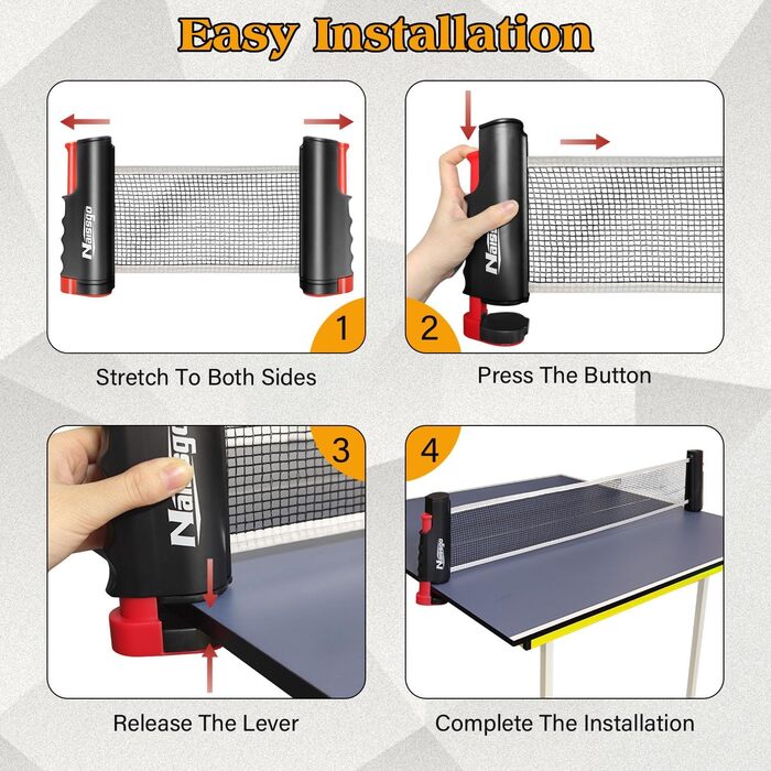 Набір для настільного тенісу Profi: 2 ракетки, сітка, 8 м'ячів, сумка. Підходить для гри в приміщенні та на вулиці. Чорний колір