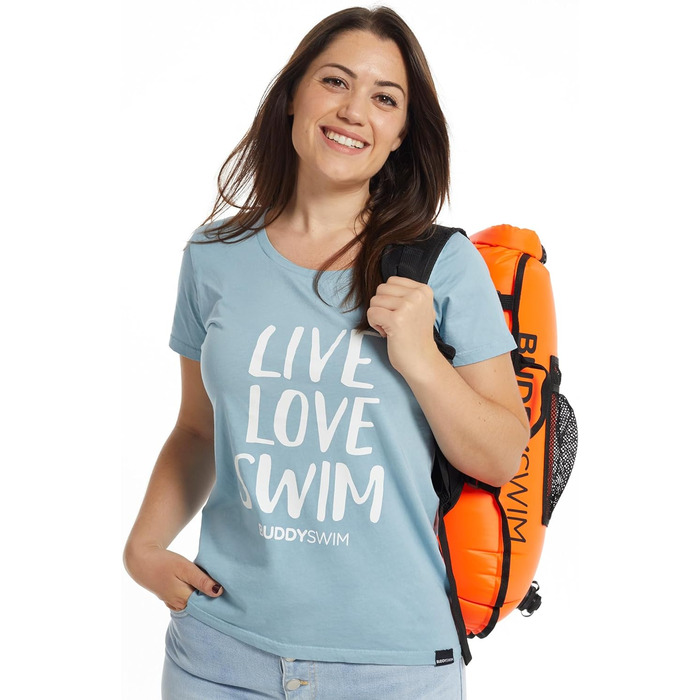 Плавальний жилет Open Water 28 л з водонепроникним мішком та знімним підкладкою. Легкий, зносостійкий, простий у складанні. Оранжевий, універсальний розмір.