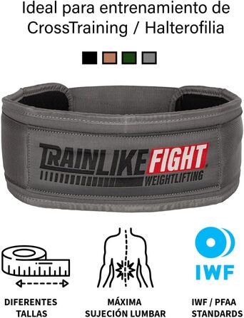 Пояс для важкої атлетики TRAINLIKEFIGHT, для функціональних тренувань, фітнесу та підйому ваги, з підтримкою попереку, високонадійний