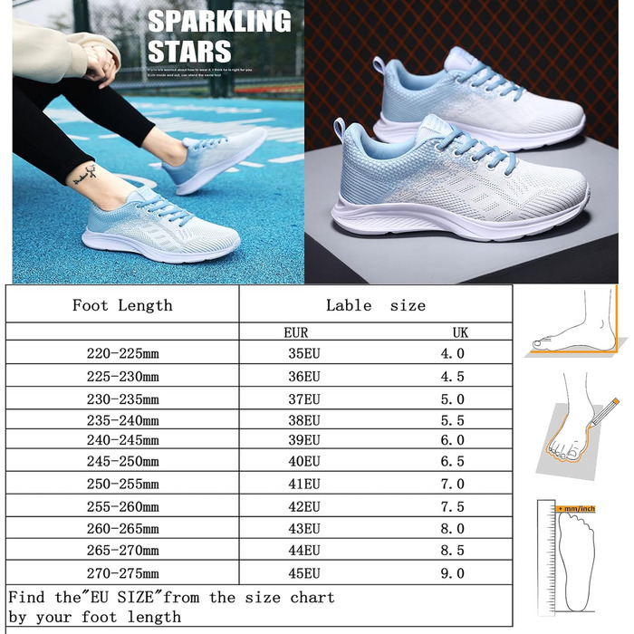 Спортивні кросівки для чоловіків та жінок. Підходять для бігу, фітнесу, прогулянок та активного відпочинку. Розміри 35-45 EU, колір блакитний.