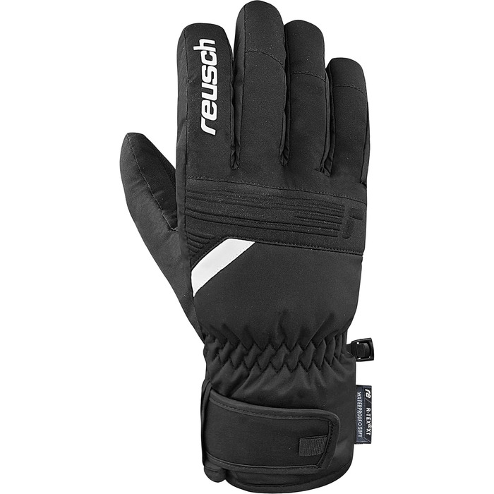 Зимові рукавички Reusch Baldo R-TEX XT, вітрозахисні, водонепроникні, дихаючі, теплі, унісекс, для снігу та лиж, чорні/білі, розмір 8