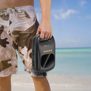 Технакс SUP-насос акумуляторний з Powerbank TX-266 7500 mAh, автоматичний вимкнення, 2 LED, USB-C, 12V, для надувних водних видів спорту