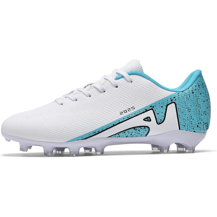 Футбольні бутси KUUK для штучного покриття та залу: чоловічі, дитячі, для тренувань та гри, AG, FG, TF, білі, 42 EU