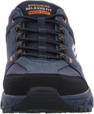 Чоловічі кросівки Skechers Oak Canyon Consistent Winne Hands Free - Navy Leather Textile Orange Trim