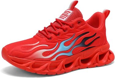 Кросівки для чоловіків та жінок, спортивні, для бігу та ходьби, з повітряною подушкою, дихаючі, розмір 39-46, білі (9189 Crot, 45 EU)