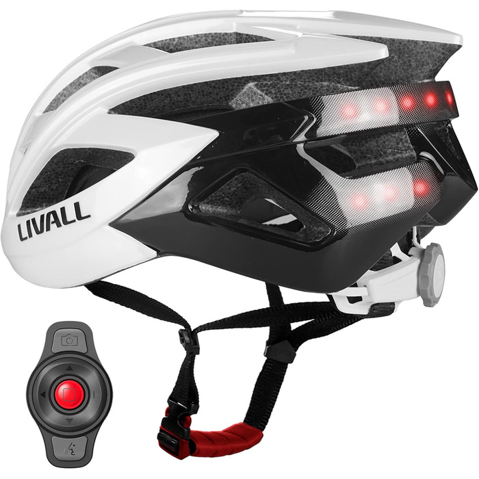 Розумний велосипедний шолом LIVALL з LED підсвічуванням, поворотниками, Bluetooth, мікрофоном та динаміком, SOS-сигналом, бездротовим керуванням для дорослих чоловіків і жінок