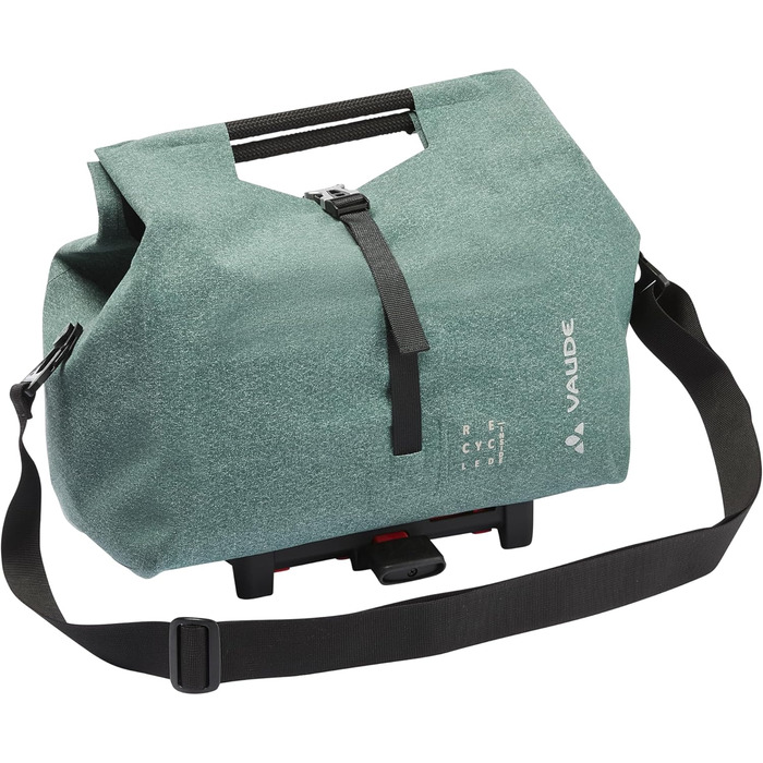 Сумка на багажник VAUDE ReCycle Shopper Uniklip, універсальна, Dusty Forest, водонепроникна, еко-матеріал