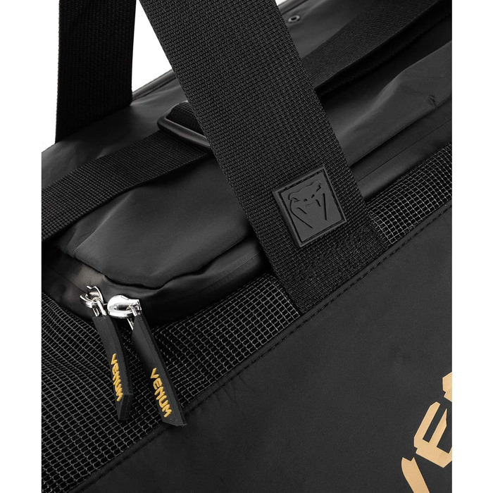 Спортивна сумка Venum Trainer Lite Evo унісекс, чорна з золотом, універсальний розмір