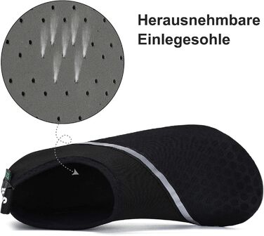 Чоботи для душу SAGUARO Unisex: аквашузи, водяні черевики для чоловіків та жінок, розмір 36-47 (40/41 EU)