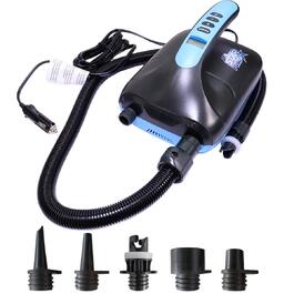 Електричний насос SkinStar для SUP-дошки, човнів та матраців, 12V DC, до 20 PSI, з 5-ма адаптерами