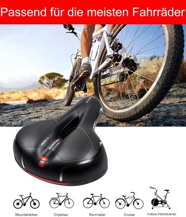 Велосипедний сідло Rarapop з Memory Foam: комфортне для MTB, шосе та міських велосипедів