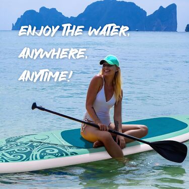 SUP дошка FEATH-R-LITE надувна, 3м, блакитно-зелена + весло, насос, рюкзак. Підходить для початківців та досвідчених райдерів.