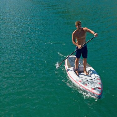 Весло для каяка Aqua Marina DUAL-TECH, алюміній, пластик, чорне/біле