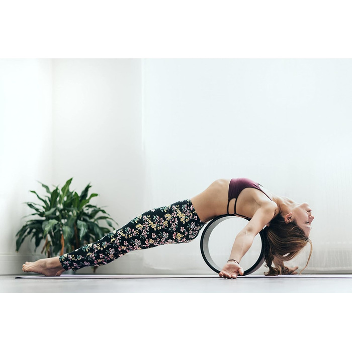 Йога-колесо Yoga Design Lab Mandala Night, міцне, екологічне, для глибокої розтяжки та виправлення постави