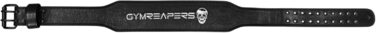 Лідерський пояс для важкої атлетики Gymreapers з екошкіри, для бодібілдингу, присідання, підтримки нижньої частини спини, чорний, S