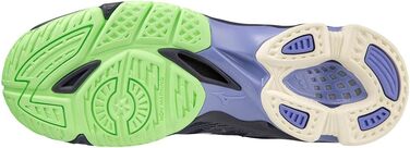 Волейбольне взуття Mizuno Wave Voltage - чорно-біле, 42 EU, Eveblue Techgreen Iolite