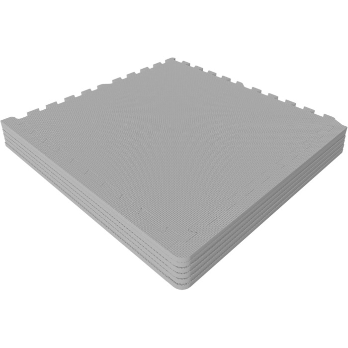 GORILLA SPORTS захисні мати EVA, 6 шт, 60x60x1,2 см, антиковзкі, для фітнесу, підлоги, спортзалу, басейну, з крайками, вибір кольору