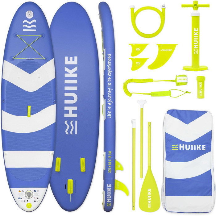 Надувна SUP-дошка HUIIKE з аксесуарами, стійка для веслування стоячи, преміум якість, велика стійкість