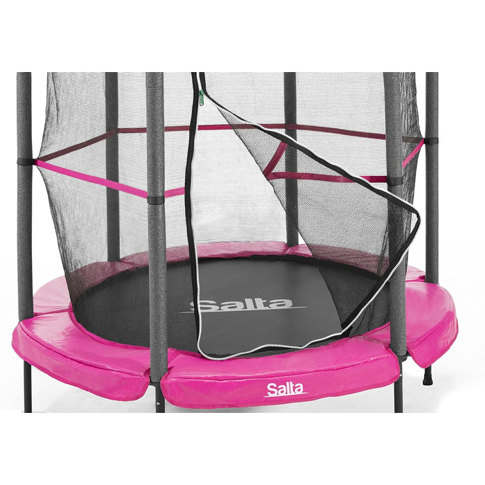 Трамплін дитячий Salta Junior Ø 140 см, рожевий - з сіткою, TÜV geprüft