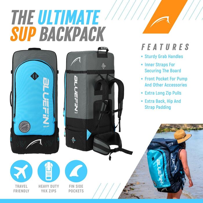 Надувний  SUP-борд Bluefin Cruise 10'8: для дорослих, з аксесуарами Sunburst Orange