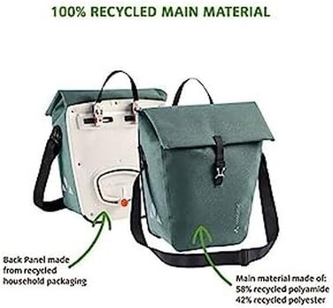 Велосумка VAUDE Recycle Back, універсальний розмір, коричнева, екологічний матеріал