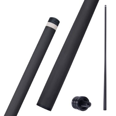 Карбоновий шафт для більярдного кия KONLLEN BlackShaft Radial 11.5 мм, Low Deflection, Pro-Taper, поміранчева накладка, з'єднання 3/8×8 або Uni-Loc, 74 см
