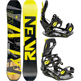 Сноуборд-сет Raven: сноуборд Barracuda Carbon Lime + кріплення Fastec FT360 (157 см) + кріплення FT360 Lemon XL