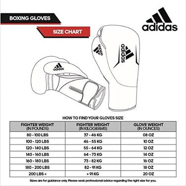 Боксерські рукавички adidas зі шкіри для тренувань і кікбоксингу, 10-16 унцій, для залу, спарингів, преміум-якість