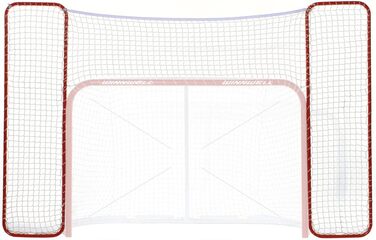 Ворота для хокею Winnwell Heavy Duty Net - для гри в приміщенні та на вулиці - обладнання для хокейної тренування, сумісні з хокейними шайбами (додатковий захист 182.9 см)