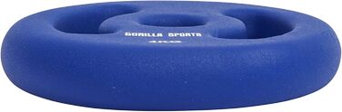 Набір неопрентових млинців для штанги Gorilla Sports 8 кг (2×4 кг), чавунні з ручками, 30/31 мм