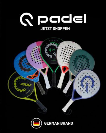 Ракетка для падел Q Padel C300 360g (3K Carbon) – для контролю, легка, унісекс