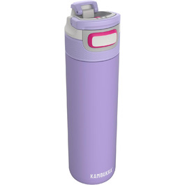 Термос Kambukka Elton Insulated Digital Lavender 600 мл, нержавіюча сталь, герметична термобутилка з кришкою Snapclean, підходить для миття в посудомийній машині, зручна ручка