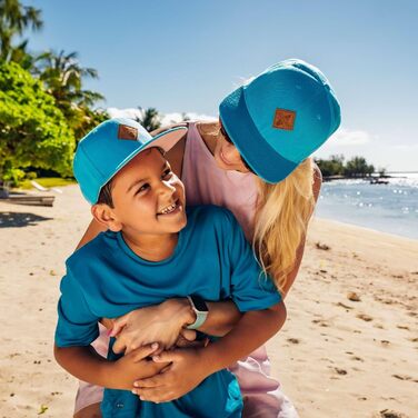 Набір кепок Soubuddy для батька та сина (2 шт), сімейний комплект бейсболок Snapback для дорослих та дітей, сірий та блакитний