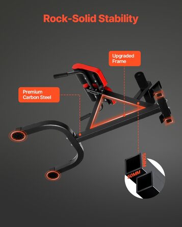 VEVOR римський стул для гіперекстензій, банк гіперекстензій, тренажер для пресу, фітнес-лавка для дому, 136 кг, регульований