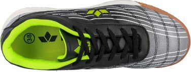 Чоловічі халапи Lico Rockfield Hallenschuhe 39 EU, чорно-сірий, лимонний