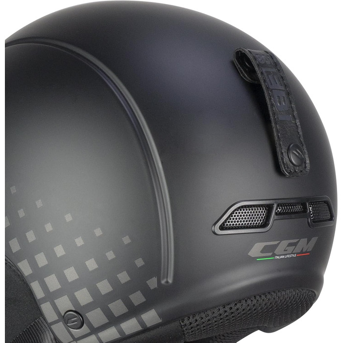 Лижний шолом CGM EBI для дорослих, унісекс, чорний-сірий, матовий, XXL (61 см)