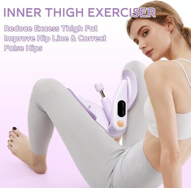 Тренування тазового дна для жінок: пристрій для зміцнення м'язів, 360° обертання, регулювання ваги 7-16 кг, фітнес для дому, зелений без лічильника (фіолетовий без лічильника)