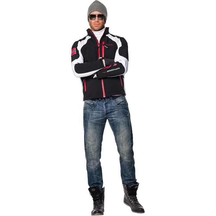 Чоловіча софтшеллова куртка Nebulus Rockshell L чорно-біла