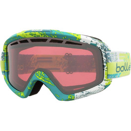 Гірськолижна маска Bollé Nova II Matte Zenith Vermillon Gun M-L Lime