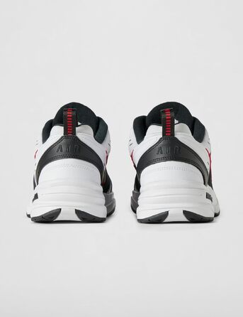 Чоловічі кросівки Nike Air Monarch IV для фітнесу та прогулянок, White Black Varsity Red, розмір 42 EU