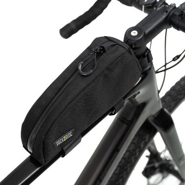 Велосумка PACK2RIDE Onedrop на раму, водостійка Cordura, 1.2 л, чорна – верхня трубка, для велоподорожей, байкпакінг