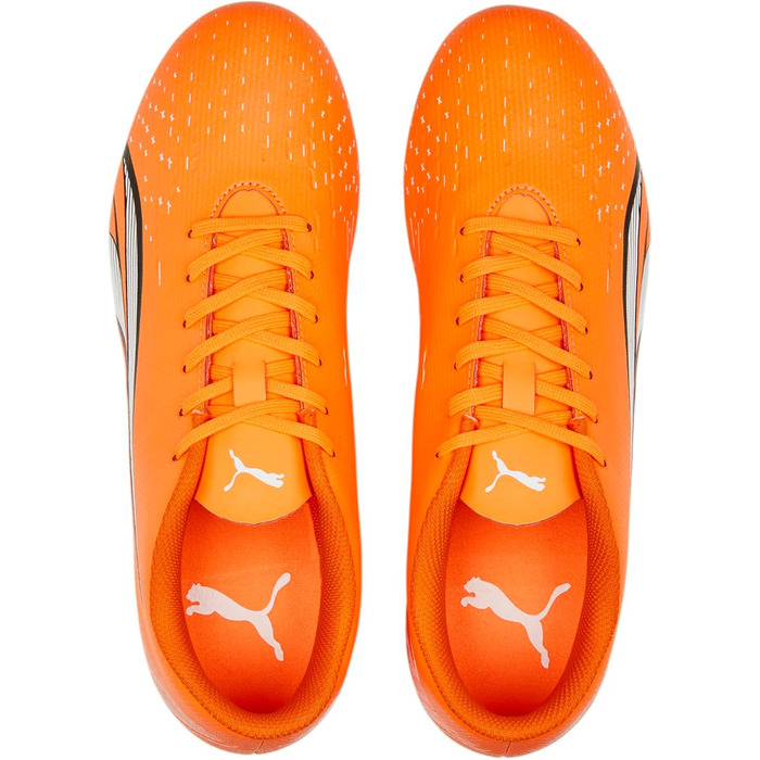 Жіночі футбольні бутси PUMA Ultra Play FG/AG, розмір 40 EU, кольори: Ultra Orange, Puma White, Blue Glimmer