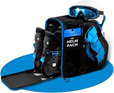 Чохол для лижних черевиків дитячий ISCHGL (Чорно-синій) 40L з відділенням для шолома та аксесуарів