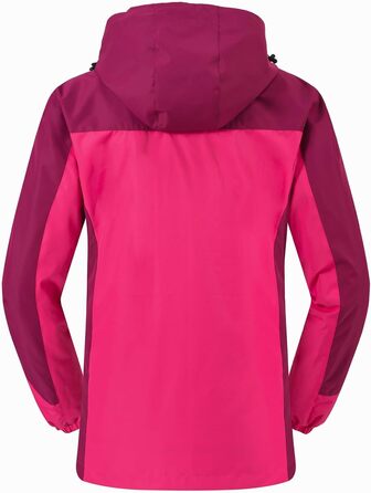 Жіноча 3-в-1 зимова куртка: водонепроникна, вітрозахисна, з флісовою підкладкою та знімним капюшоном, рожевого кольору