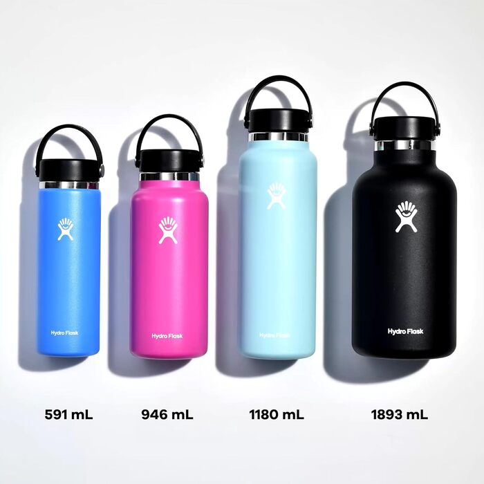 Термобутилка Hydro Flask 1180 мл (40 oz), вакуумна, нержавіюча сталь, широка горловина, герметична кришка, колір Fossil
