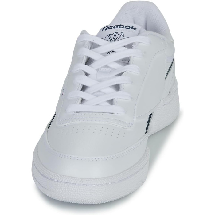 Кросівки Reebok Club C 85 Vegan для чоловіків, білі з синіми деталями, розмір 37.5 EU