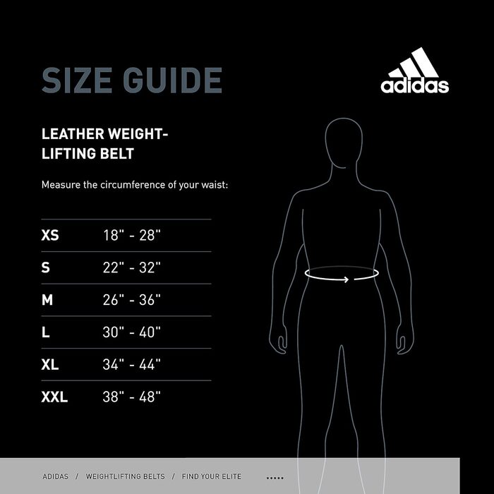 Пояс для важкої атлетики adidas преміум шкіряний чоловічий — стабільність і підтримка для безпечних тренувань