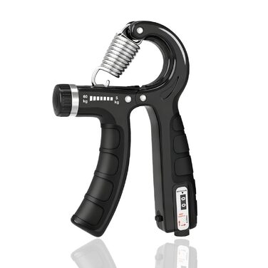 Тренування передпліччя Handtrainer: регульований опір 5-60 кг, ергономічний дизайн, для спортсменів (чорний)